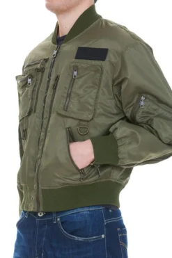 ( New Season ) Dolce & Gabbana Utility Zipped Bomber Jacket - Green -Cheap Vestureo Store d3e605c4557fa81f72f7ac2f1dcb2fd1