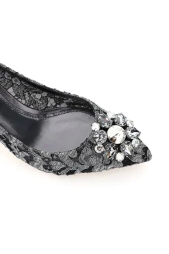 ( New Season ) Dolce & Gabbana Crystal-Embellished Lace Pumps - Black -Cheap Vestureo Store d4278c5cbd491b0c2b52daf9bd2619e1