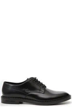 Dolce & Gabbana Lace-Up Derby Shoes - Black