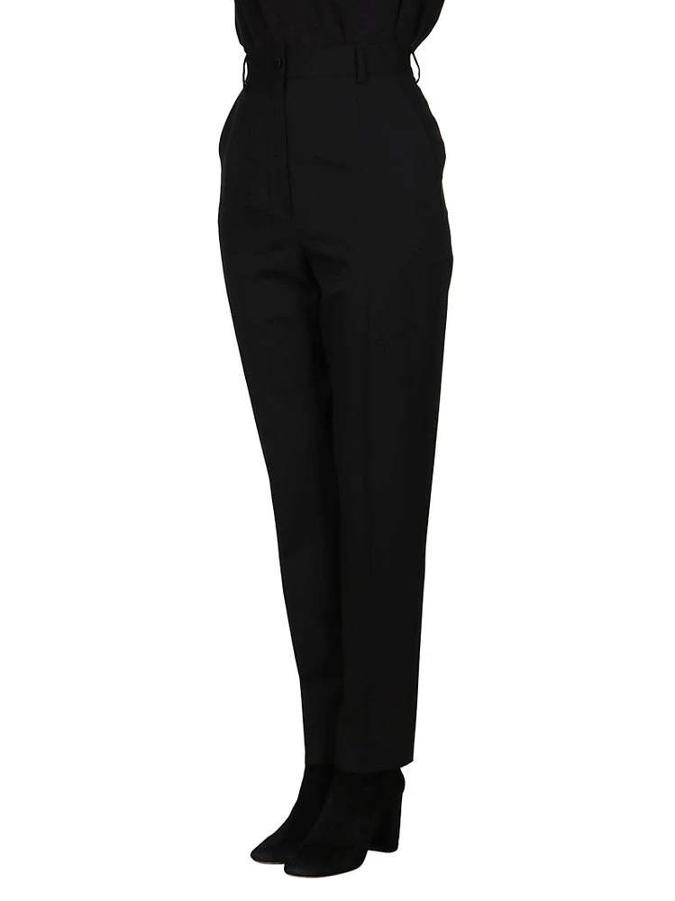 Dolce & Gabbana High-Waisted Slim Fit Trousers - Black 5 Dolce & Gabbana High-Waisted Slim Fit Trousers - Black - Image 5