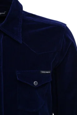 Dolce & Gabbana Velvet Button Detailed Shirt - Navy 5 Dolce & Gabbana Velvet Button Detailed Shirt - Navy -Cheap Vestureo Store d54d42060a525285b19307b546c71550