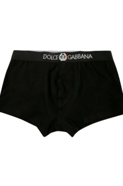 ( New Season ) Dolce & Gabbana Logo Band Boxers - Black
