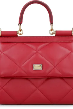Dolce & Gabbana Quilted Sicily Tote Bag - Red