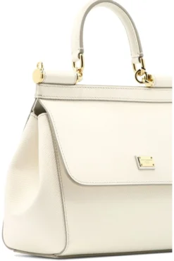 ( New Season ) Dolce & Gabbana Sicily Small Tote Bag - White -Cheap Vestureo Store d606f56640f6dd82769931bed9bfb550