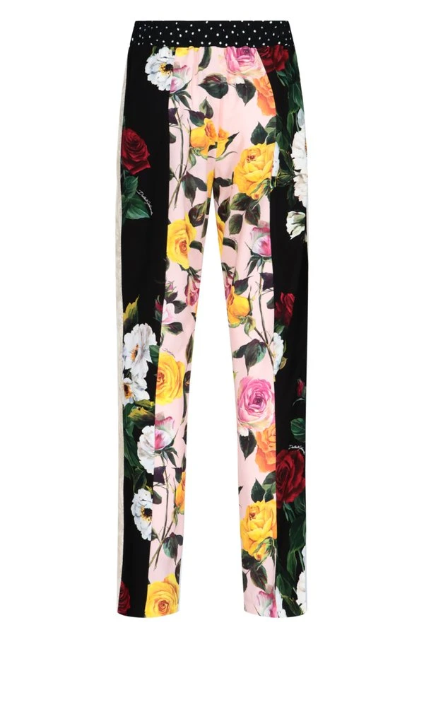 Dolce & Gabbana Patchwork Striped Pants - Multi 2 Dolce & Gabbana Patchwork Striped Pants - Multi - Image 2