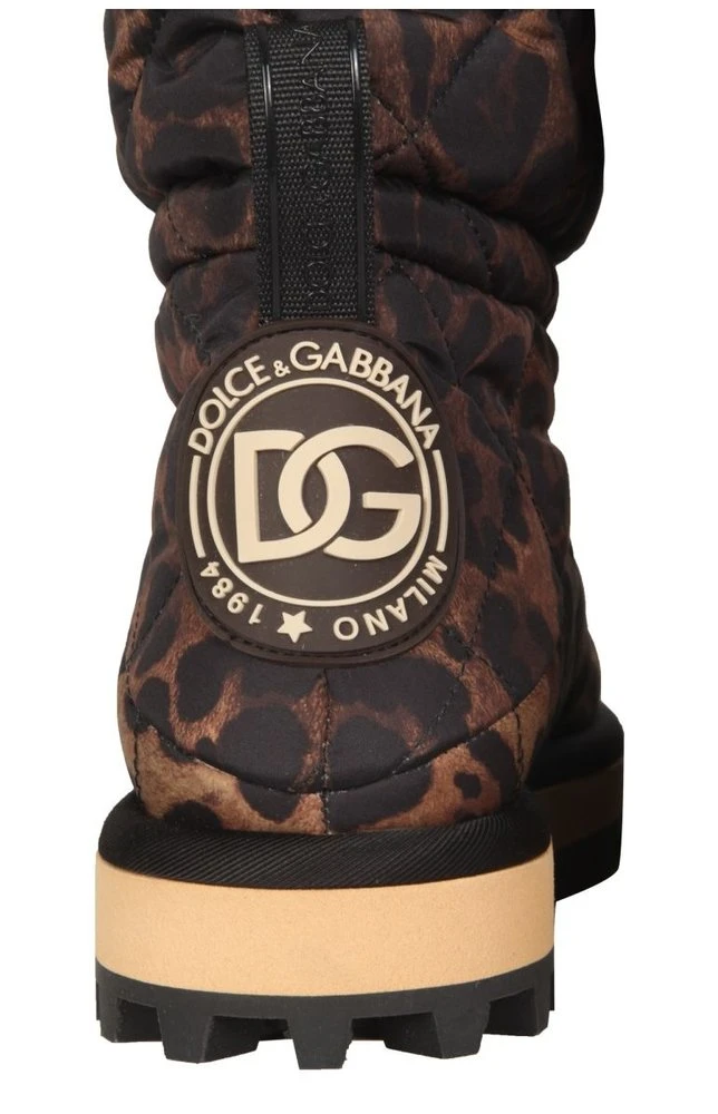 Dolce & Gabbana Leopard Printed Boots - Multi 4 Dolce & Gabbana Leopard Printed Boots - Multi - Image 4