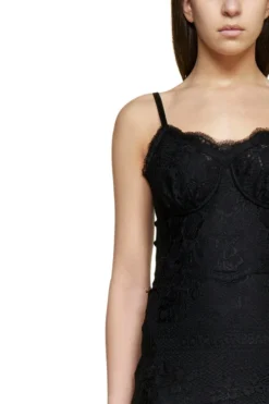 ( New Season ) Dolce & Gabbana Sleeveless Lace-Detailed Mini Dress - Black -Cheap Vestureo Store d76af54d48bed5260224d0d33a2aa3fd