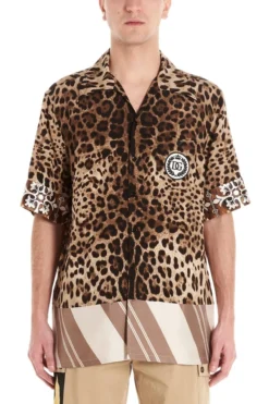 Dolce & Gabbana Leopard Print Short-Sleeve Shirt - Multi -Cheap Vestureo Store d78f4b15a1b067910f7160534e112504