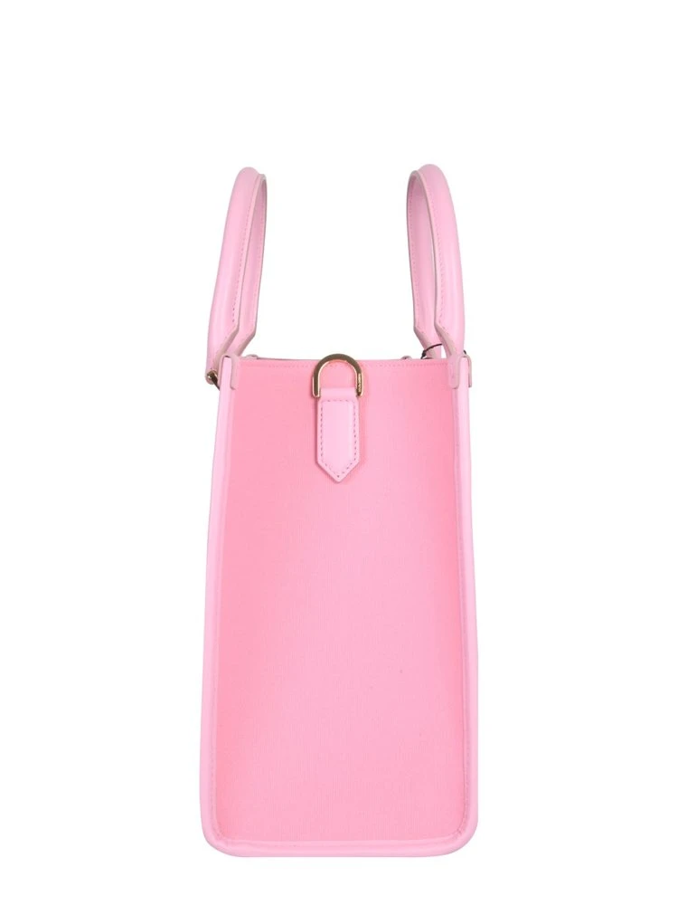 ( New Season ) Dolce & Gabbana Logo Embroidered Tote Bag - Pink 3 ( New Season ) Dolce & Gabbana Logo Embroidered Tote Bag - Pink - Image 3