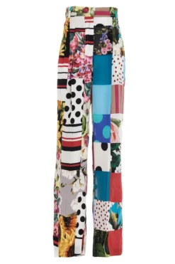 Dolce & Gabbana Patchwork Flared Trousers - Multi