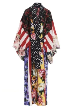 Dolce & Gabbana Patchwork Long Robe - Multi