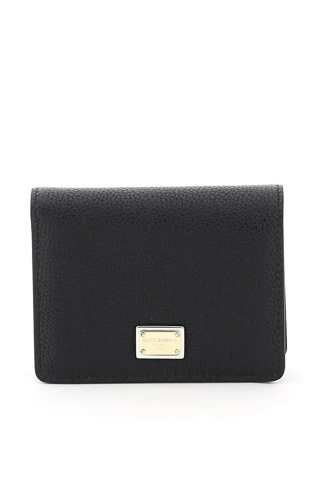 Dolce & Gabbana Logo Plaque Wallet - Black 1 Dolce & Gabbana Logo Plaque Wallet - Black