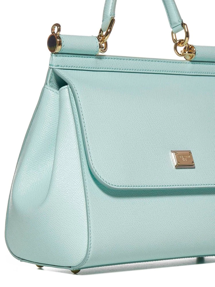 Dolce & Gabbana Sicily Medium Tote Bag - Blue 5 Dolce & Gabbana Sicily Medium Tote Bag - Blue - Image 5