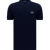 ( New Season ) Dolce & Gabbana Logo Patch Polo Shirt - Navy
