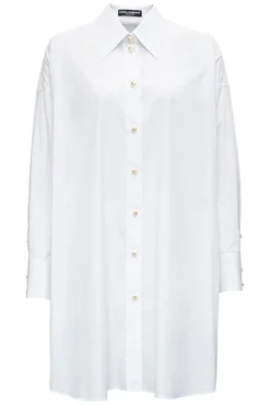 Dolce & Gabbana Oversized Poplin Shirt - White