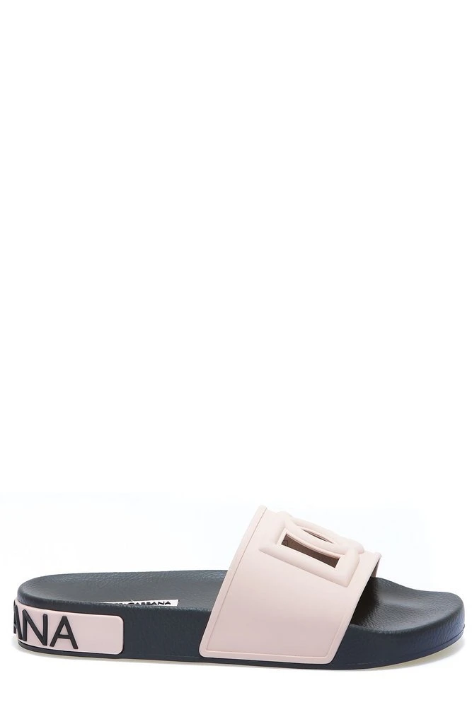 ( New Season ) Dolce & Gabbana Logo Cut-Out Slip-On Slides - Multi 1 ( New Season ) Dolce & Gabbana Logo Cut-Out Slip-On Slides - Multi