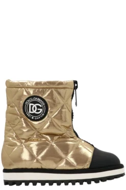 Dolce & Gabbana Zip-Up Padded Boots - Multi