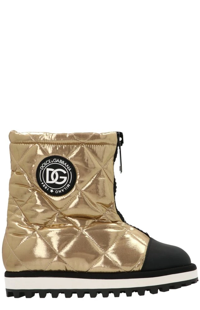 Dolce & Gabbana Zip-Up Padded Boots - Multi 1 Dolce & Gabbana Zip-Up Padded Boots - Multi
