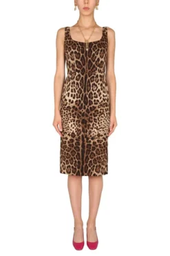 Dolce & Gabbana Leopard Print Bodycon Dress - Multi -Cheap Vestureo Store db1a0f8dd6e51ffa79ca61bc58bc8023
