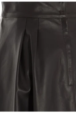 Dolce & Gabbana A-Line Leather Skirt - Brown -Cheap Vestureo Store db29c3b73d9c025cb53e55deac265a89