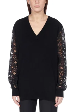 Dolce & Gabbana Lace Sleeve Sweater - Black 8 Dolce & Gabbana Lace Sleeve Sweater - Black -Cheap Vestureo Store db39c9e900f61f129d46c763b4cb2648