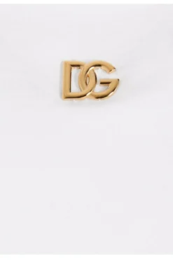 ( New Season ) Dolce & Gabbana Logo Plaque Distressed T-Shirt - White -Cheap Vestureo Store db51e999718ec98342414f430f5d5ffc