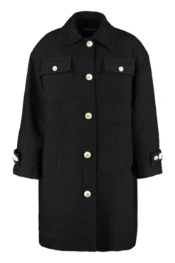 Dolce & Gabbana Pearl Embellished Coat - Black
