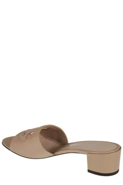 ( New Season ) Dolce & Gabbana DG Millennials Mules - Beige -Cheap Vestureo Store db87a6a05251cb9d03710dea3ac34d91