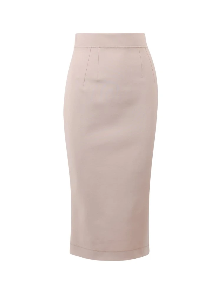 ( New Season ) Dolce & Gabbana High-Rise Midi Pencil Skirt - Beige 1 ( New Season ) Dolce & Gabbana High-Rise Midi Pencil Skirt - Beige