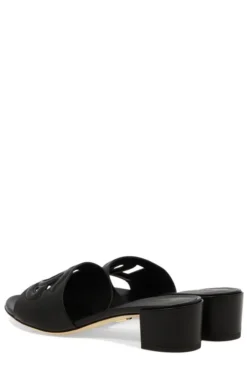 ( New Season ) Dolce & Gabbana DG Millennials Mules - Black -Cheap Vestureo Store dc1f5f6bbd720d65e7b89d4f7d17759e