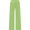 ( New Season ) Dolce & Gabbana High-Rise Flared Pants - Green