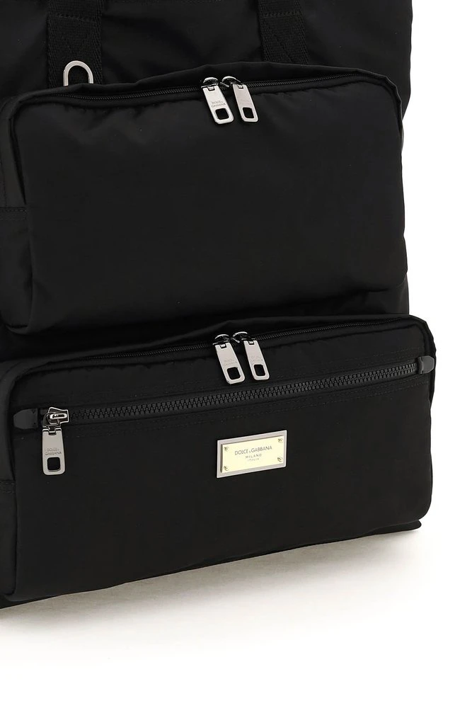 ( New Season ) Dolce & Gabbana Logo Plaque Tote Bag - Black 5 ( New Season ) Dolce & Gabbana Logo Plaque Tote Bag - Black - Image 5