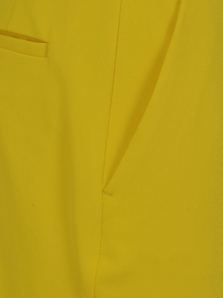 ( New Season ) Dolce & Gabbana Buttoned Tailored Trousers - Yellow 3 ( New Season ) Dolce & Gabbana Buttoned Tailored Trousers - Yellow - Image 3