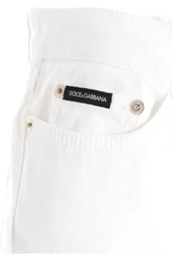 Dolce & Gabbana High Rise Skinny Jeans - White -Cheap Vestureo Store ddef436310cfeac3290bfda86b660e4a