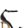 Dolce & Gabbana Baroque DG Heel Sandals - Black