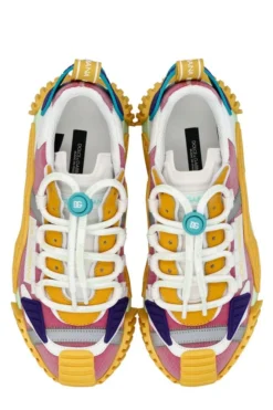 ( New Season ) Dolce & Gabbana Colour-Block Lace-Up Sneakers - Multi -Cheap Vestureo Store de7f2bf0b35d2c46a689925aab079330