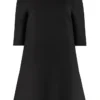 Dolce & Gabbana Knitted Turtleneck Dress - Black