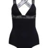 Dolce & Gabbana Logo Tape Swimsuit - Black