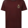 ( New Season ) Dolce & Gabbana Patch Embellished Crewneck T-Shirt - Purple