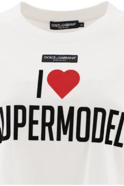Dolce & Gabbana Slogan Print T-Shirt - White -Cheap Vestureo Store e05f1a7ad7f37f3dd1a01fca961fa9cd