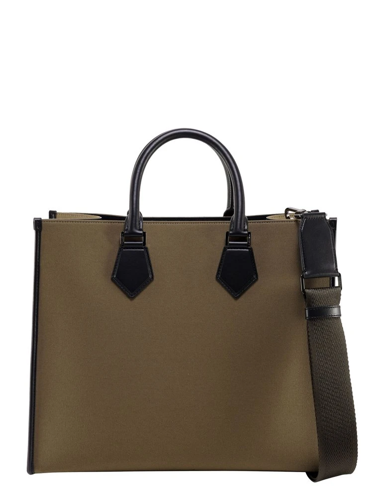 ( New Season ) Dolce & Gabbana Embroidered Logo Tote Bag - Beige 2 ( New Season ) Dolce & Gabbana Embroidered Logo Tote Bag - Beige - Image 2