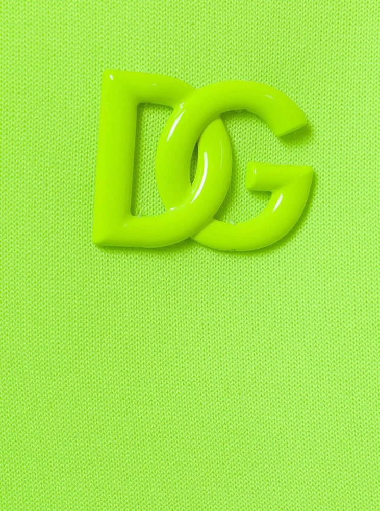 ( New Season ) Dolce & Gabbana Logo Embroidered Hoodie - Green 3 ( New Season ) Dolce & Gabbana Logo Embroidered Hoodie - Green - Image 3