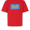 Dolce & Gabbana Logo Printed Crewneck T-Shirt - Red
