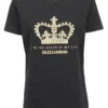 Dolce & Gabbana Printed Crown Logo T-Shirt - Black