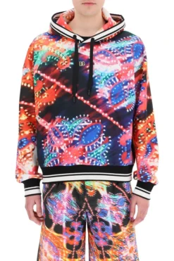 ( New Season ) Dolce & Gabbana Luminaire Printed Hoodie - Multi -Cheap Vestureo Store e24efd17a8c53236b25e14feb1cfd428