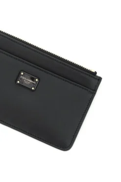 Dolce & Gabbana Logo Plaque Zipped Wallet - Black -Cheap Vestureo Store e31f96e36ed340d2b11836360c6801f8