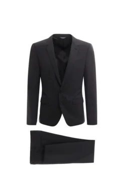 ( New Season ) Dolce & Gabbana Single-Breasted Two-Piece Suit - Black