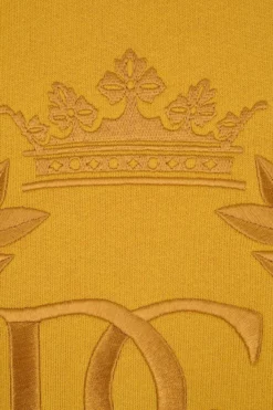 Dolce & Gabbana Logo Embroidered Hoodie - Yellow -Cheap Vestureo Store e37a4753b55361ffb7fc3228d086c37e