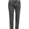 ( New Season ) Dolce & Gabbana Layered Waistband Slim Cut Jeans - Black