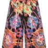 ( New Season ) Dolce & Gabbana Luminaire Printed Shorts - Multi